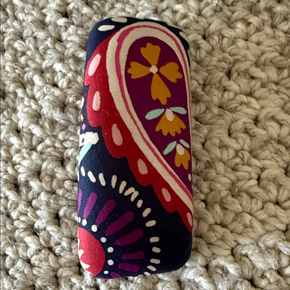 Vera Bradley Purple Pink Floral Paisley Glasses Case